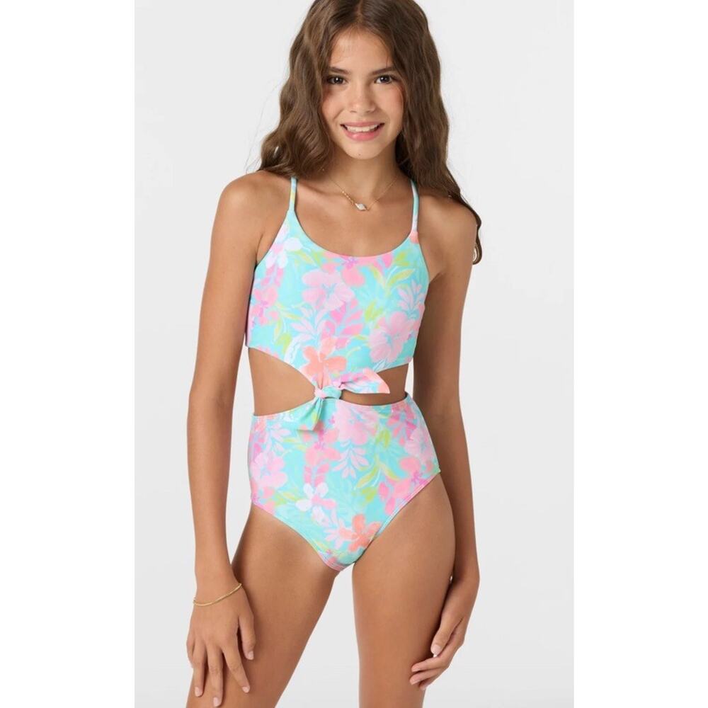 O'Neal Girl's Knot Front One Piece O'Neal Sz 10 NWT